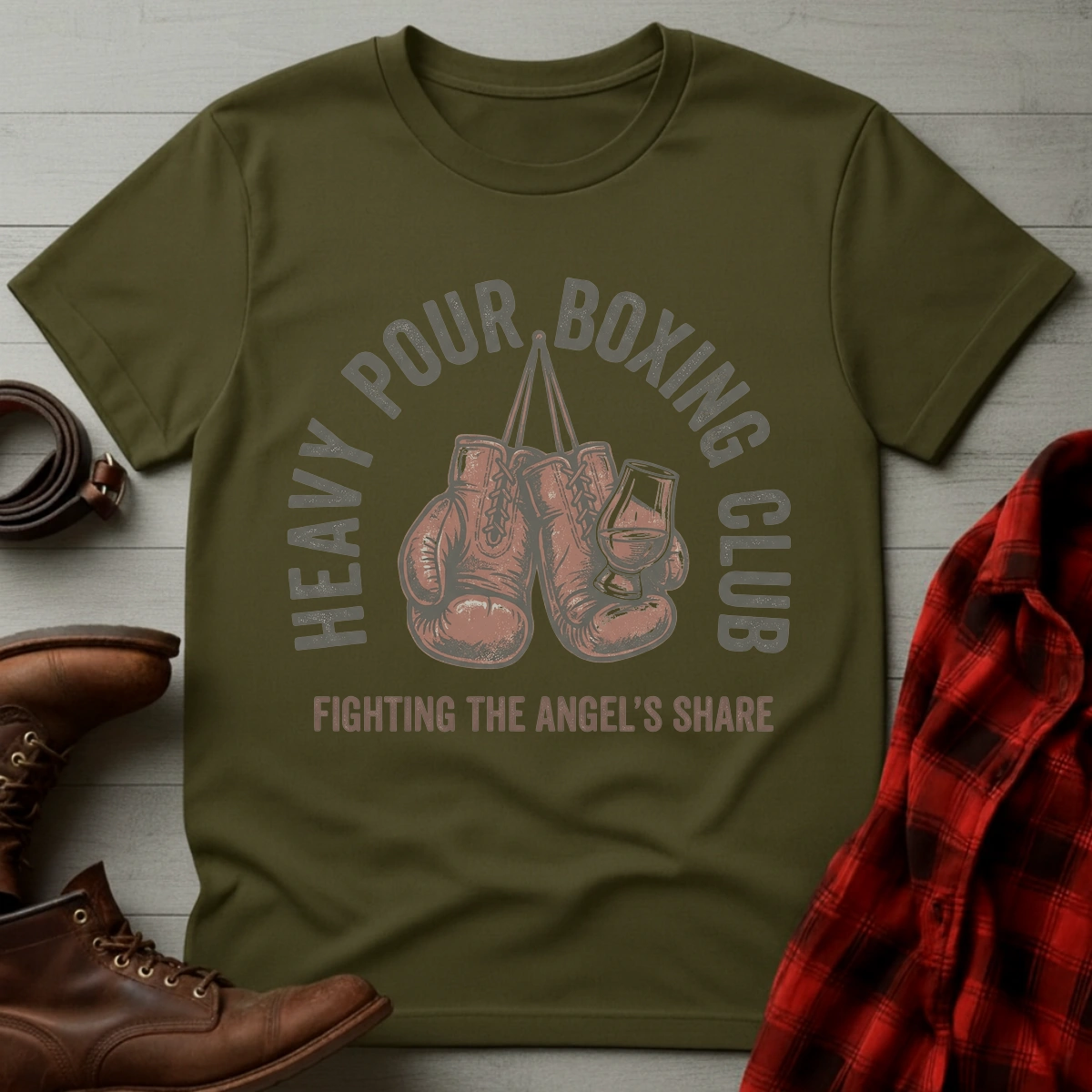 Heavy Pour Boxing Club Whiskey T-Shirt