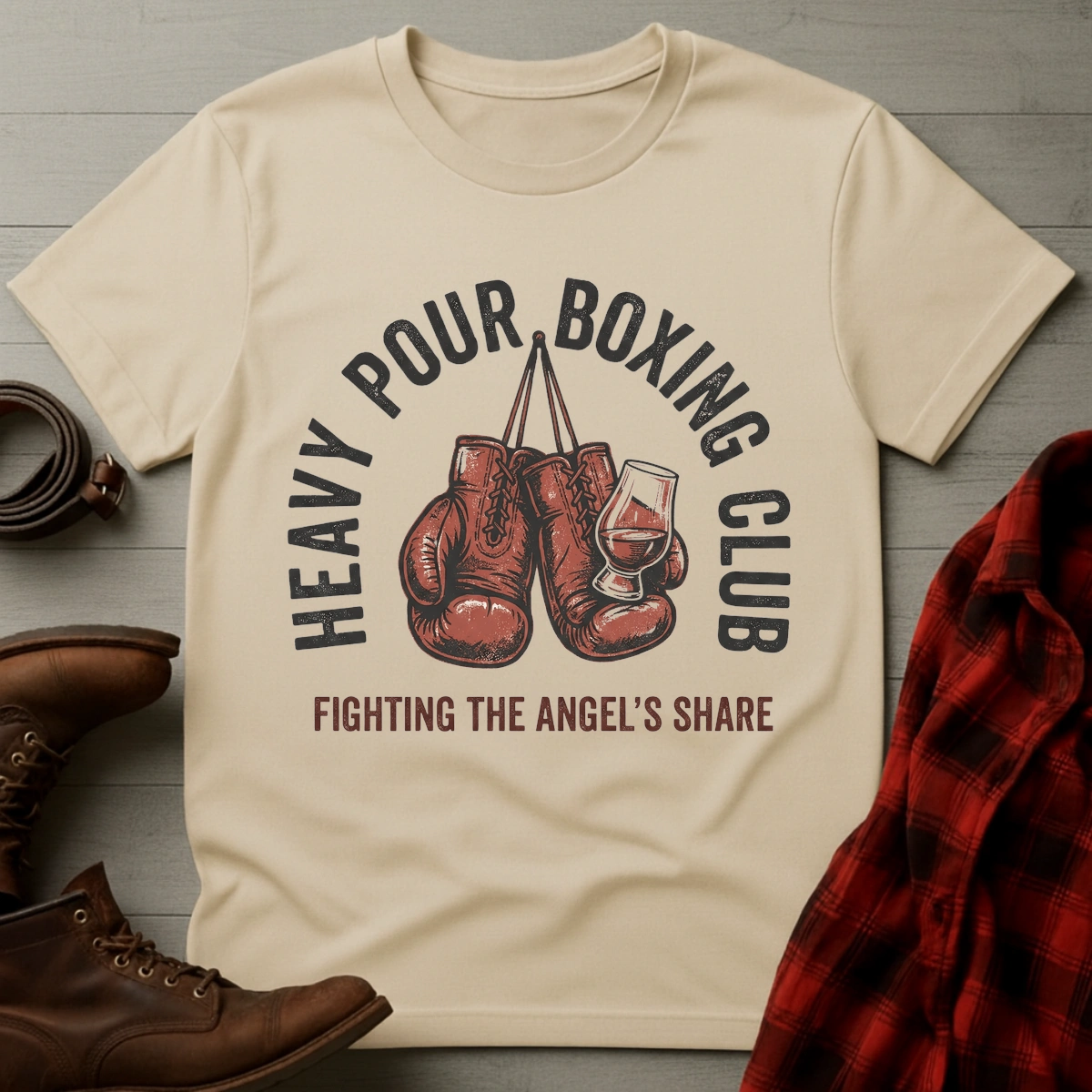Heavy Pour Boxing Club Whiskey T-Shirt