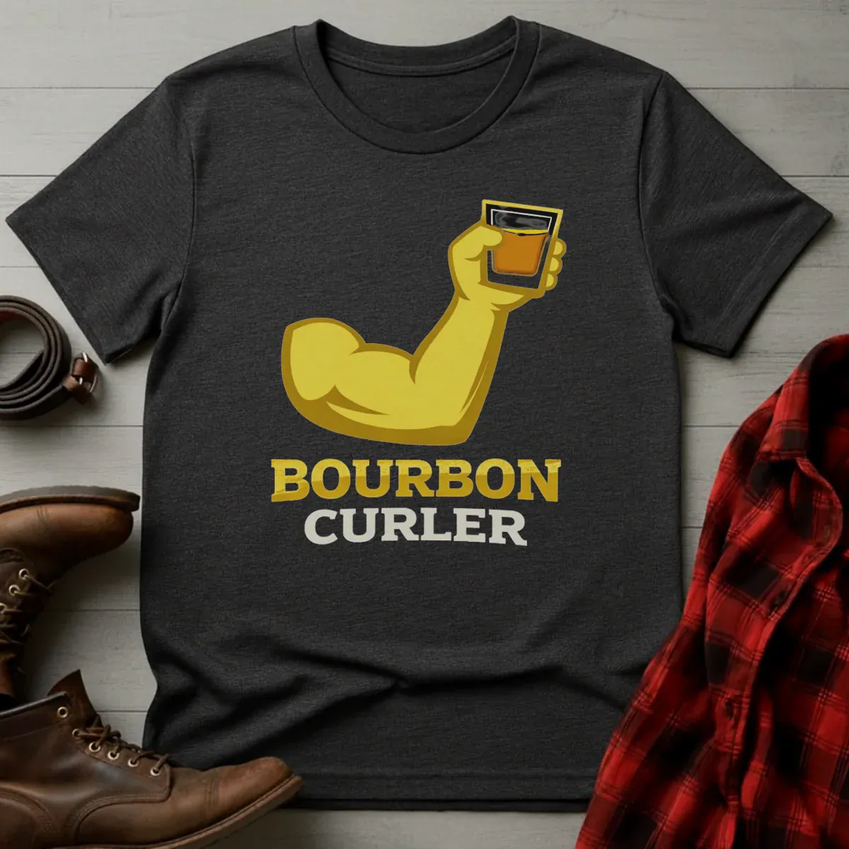 Bourbon Curler Arm Flex T-Shirt