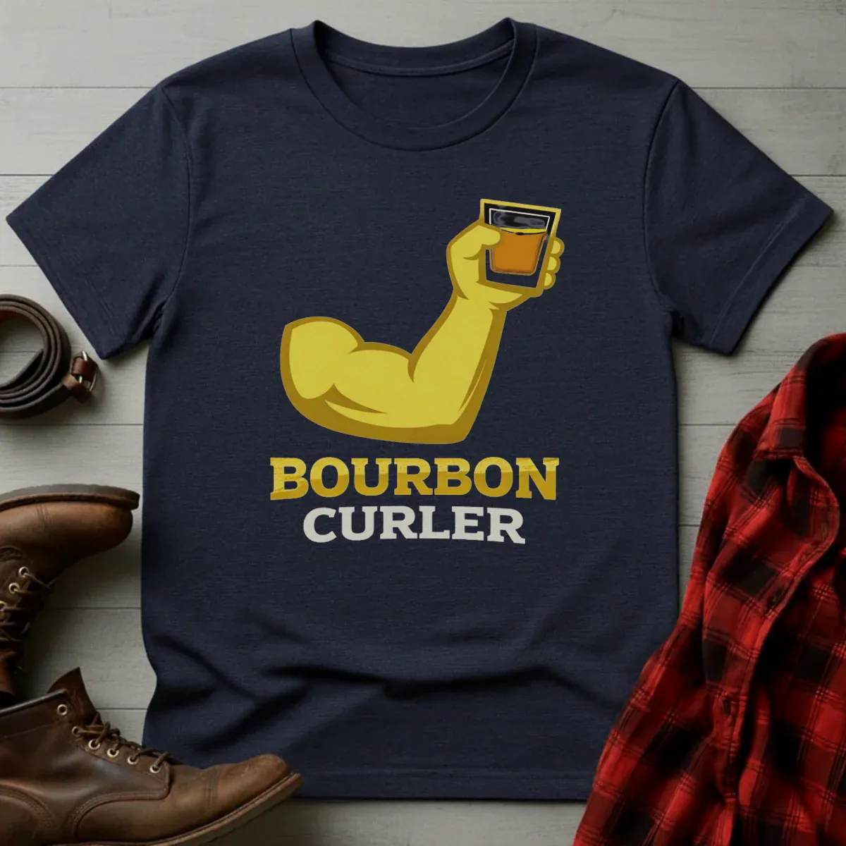 Bourbon Curler Arm Flex T-Shirt