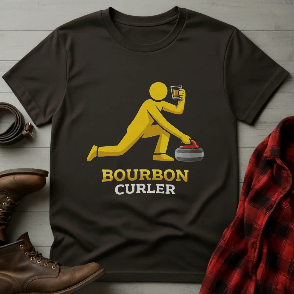 Bourbon Curler Athlete T-Shirt
