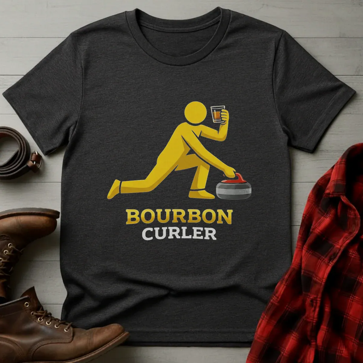 Bourbon Curler Athlete T-Shirt