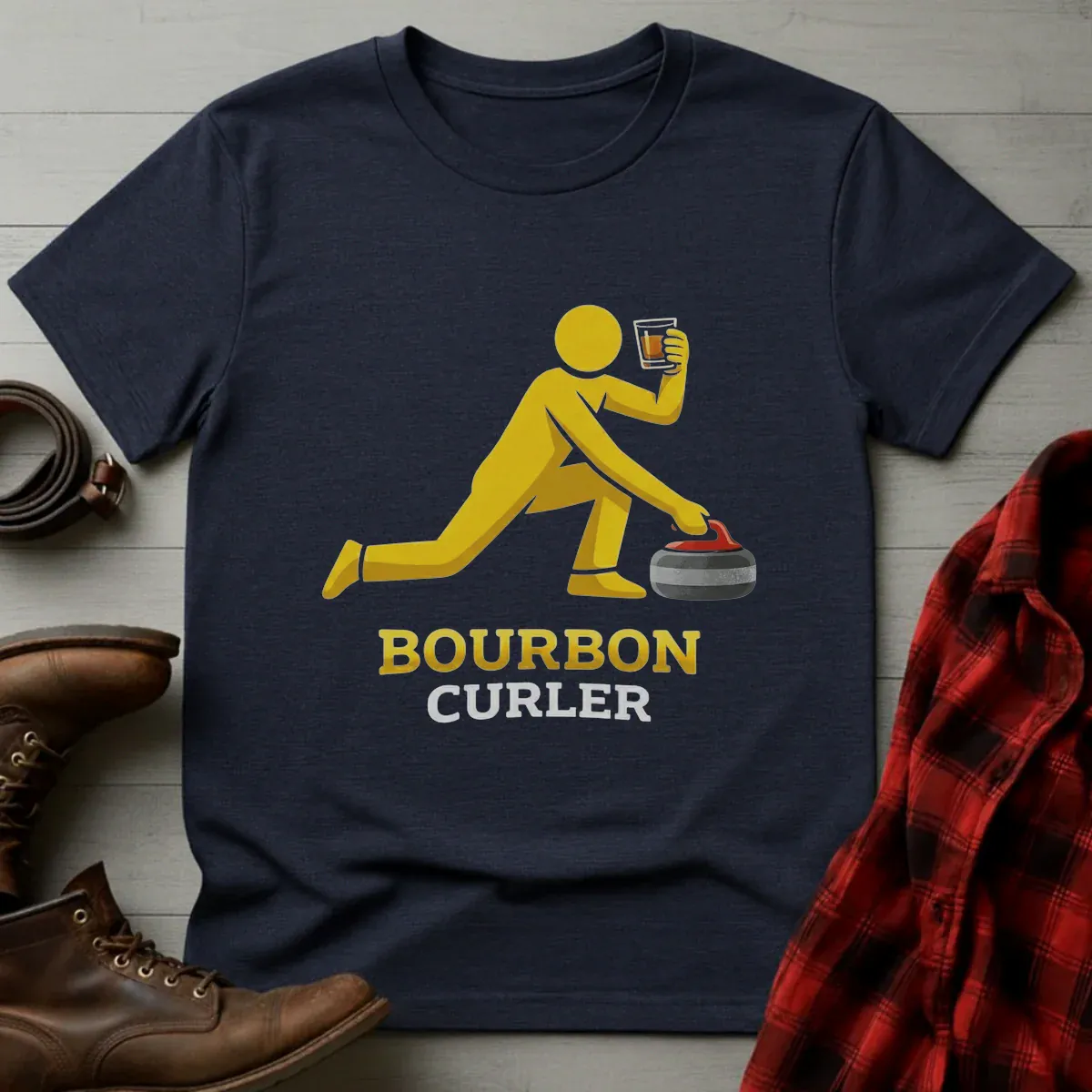 Bourbon Curler Athlete T-Shirt