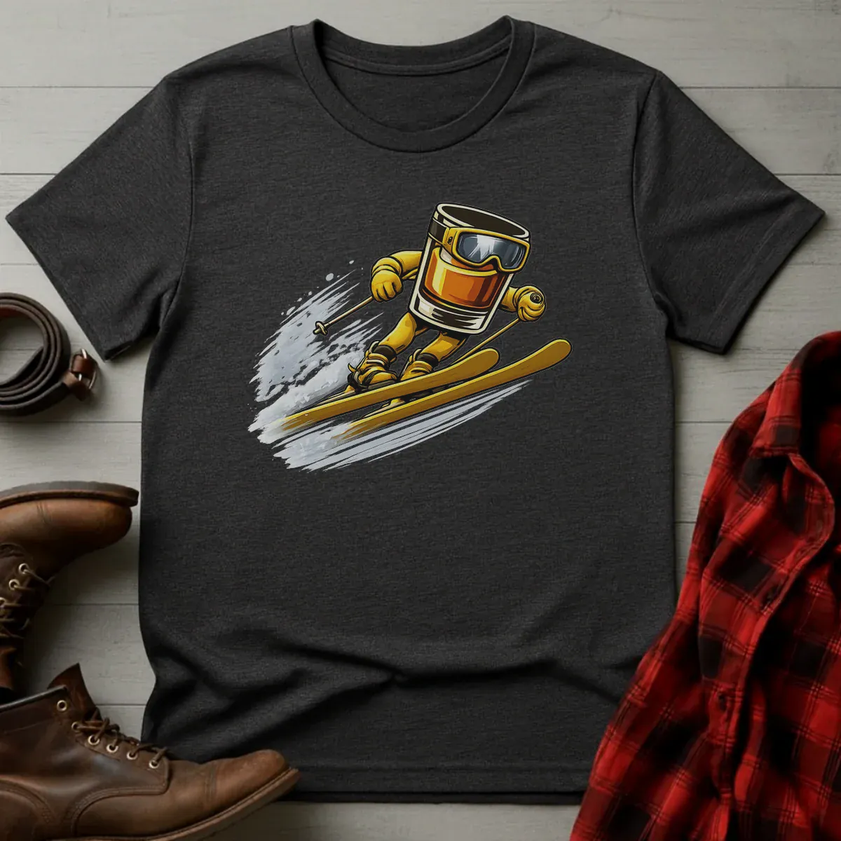 Bourbon Ski Jumper Graphic T-Shirt