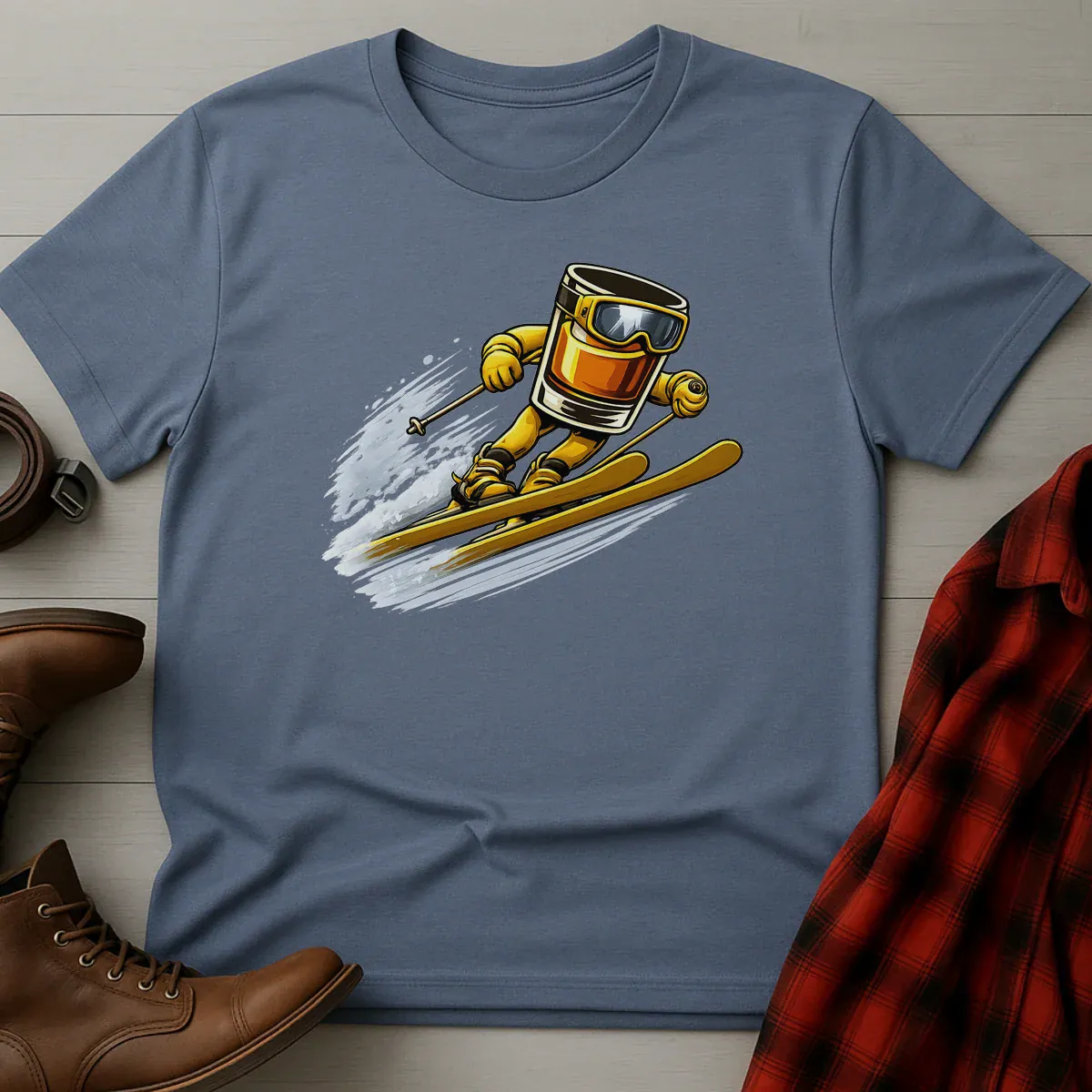 Bourbon Ski Jumper Graphic T-Shirt