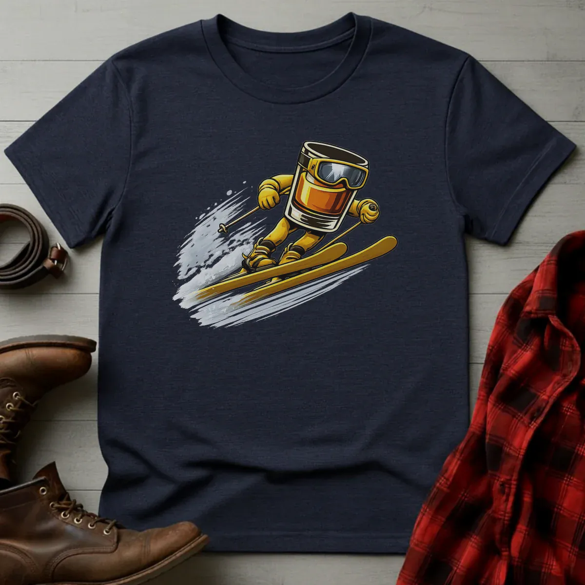 Bourbon Ski Jumper Graphic T-Shirt