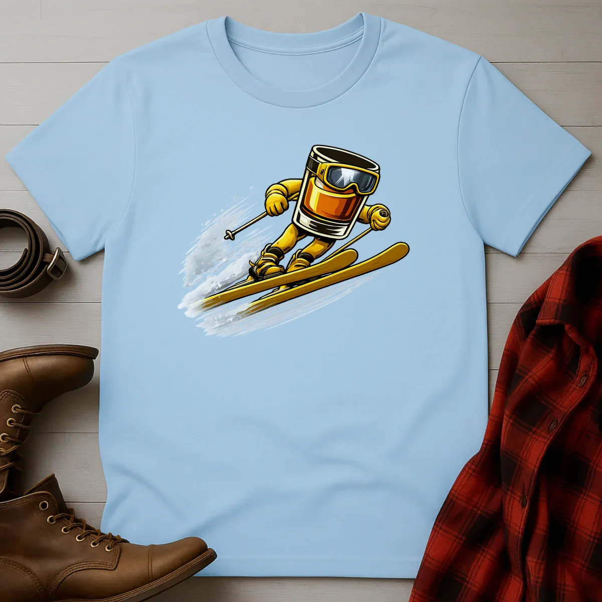 Bourbon Ski Jumper Graphic T-Shirt