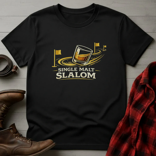 Single Malt Slalom Whiskey T-Shirt