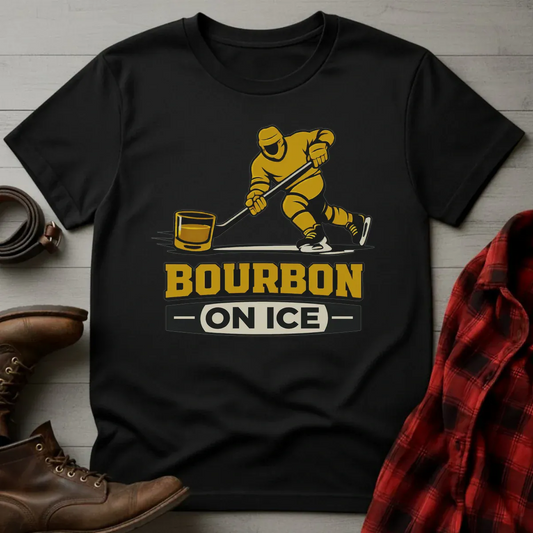 Bourbon on Ice Hockey T-Shirt