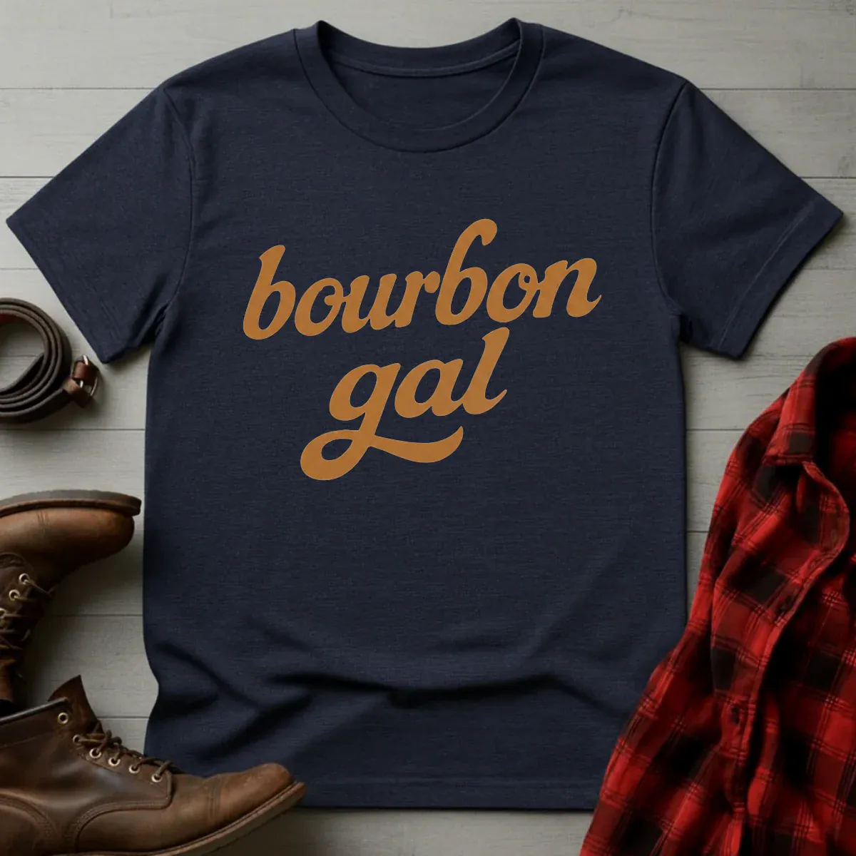 Bourbon Gal Script T-Shirt