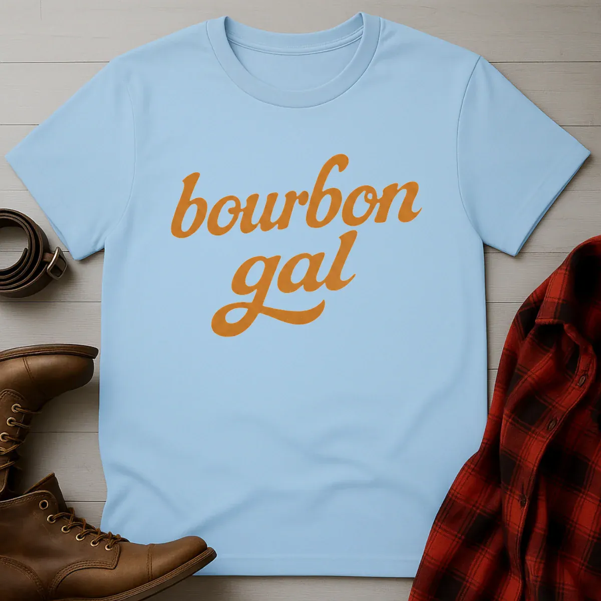 Bourbon Gal Script T-Shirt