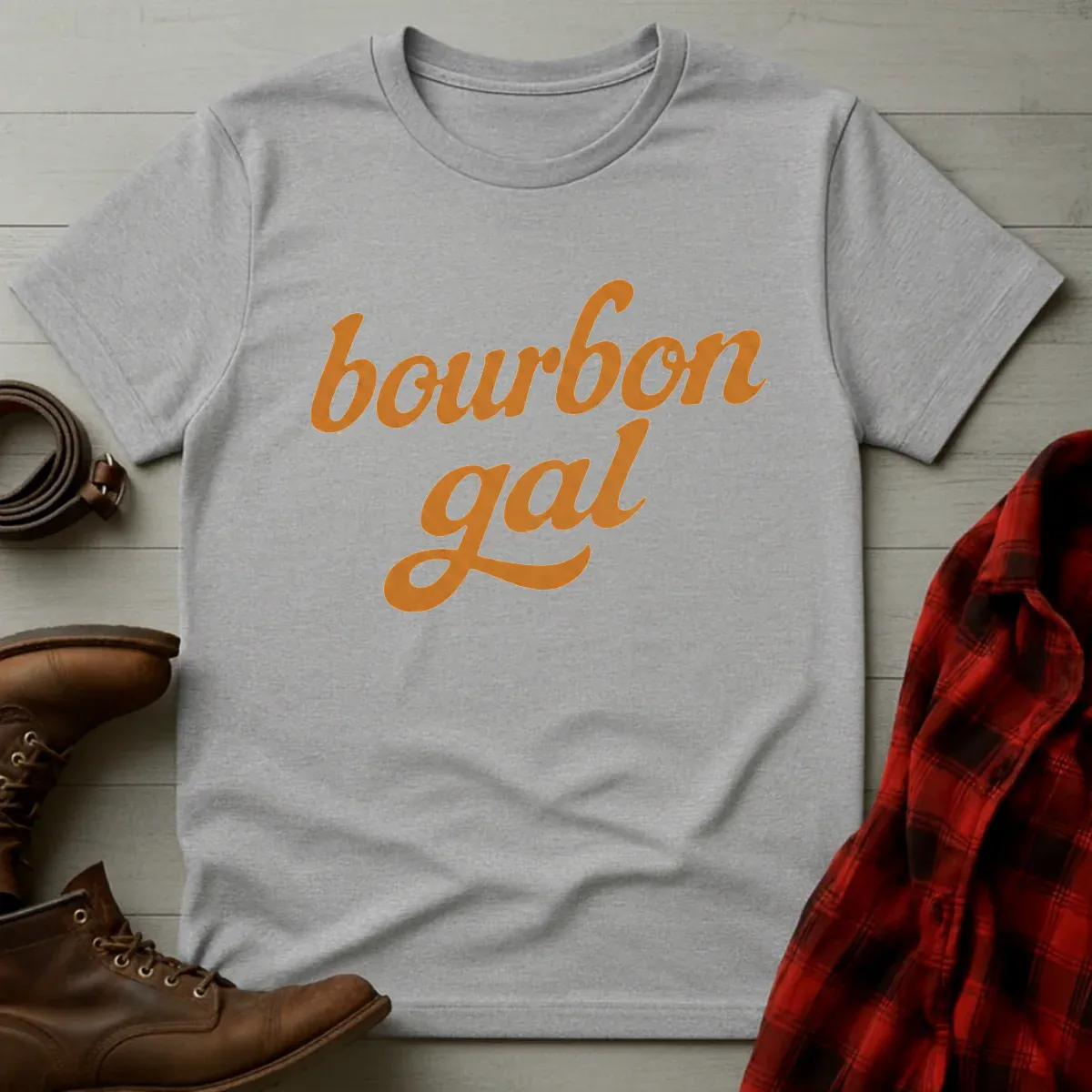 Bourbon Gal Script T-Shirt