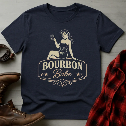 Bourbon Babe Pinup T-Shirt