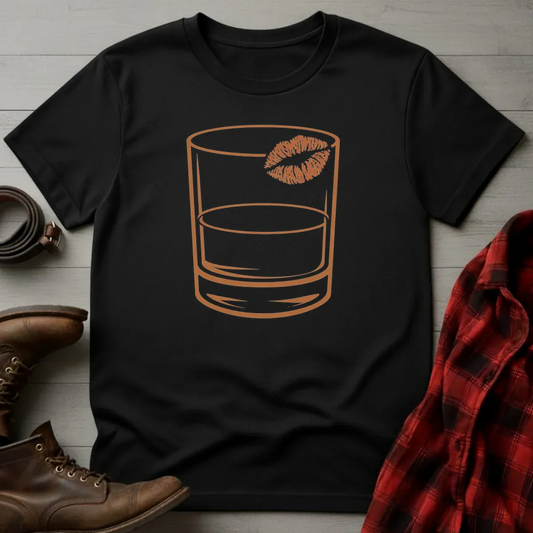 Bourbon Babe Glass Lipstick Kiss T-Shirt