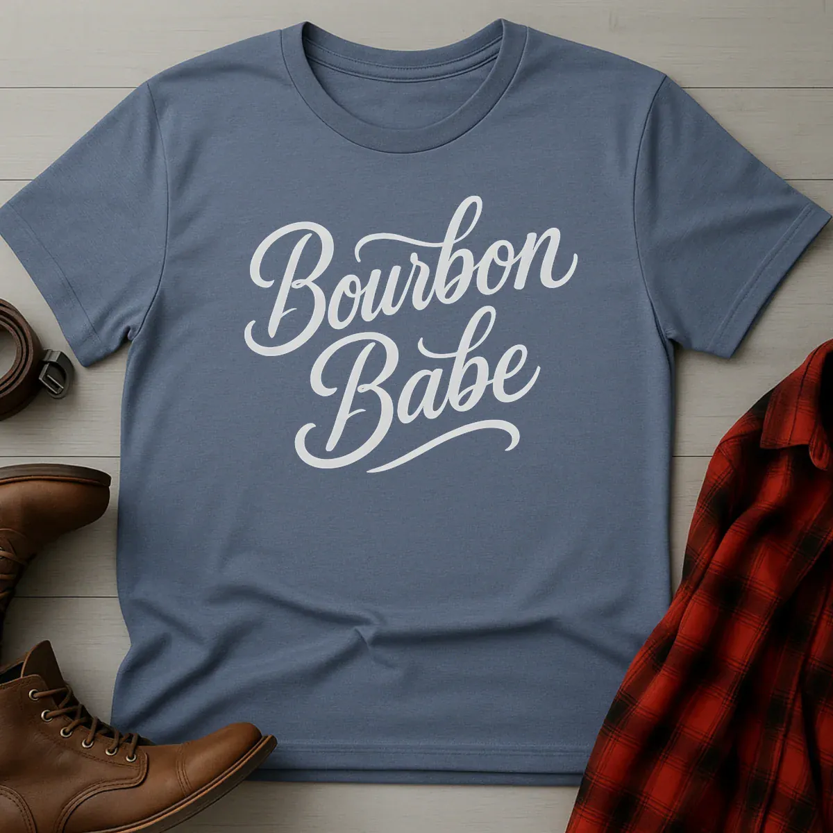 Bourbon Babe Script Only T-Shirt