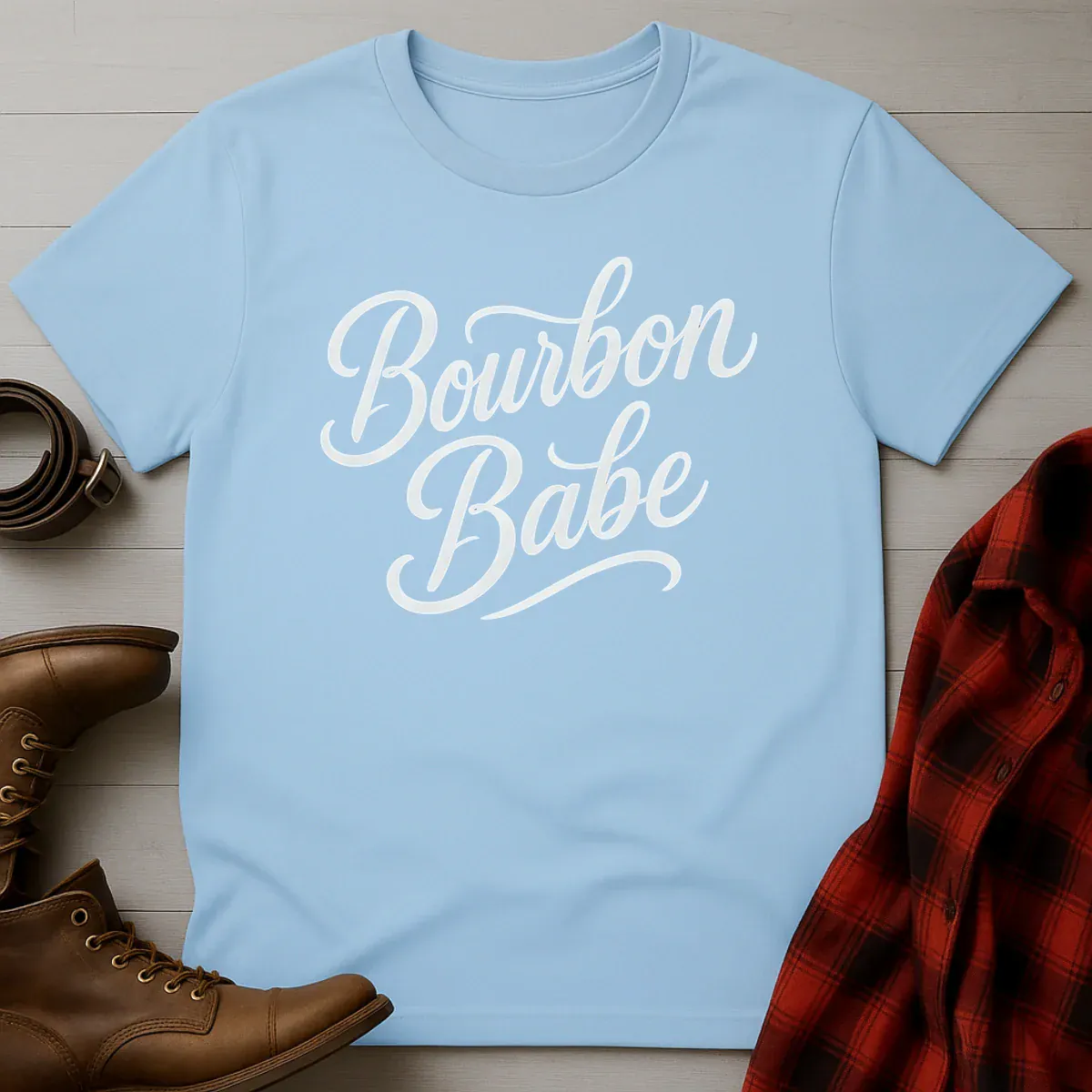 Bourbon Babe Script Only T-Shirt