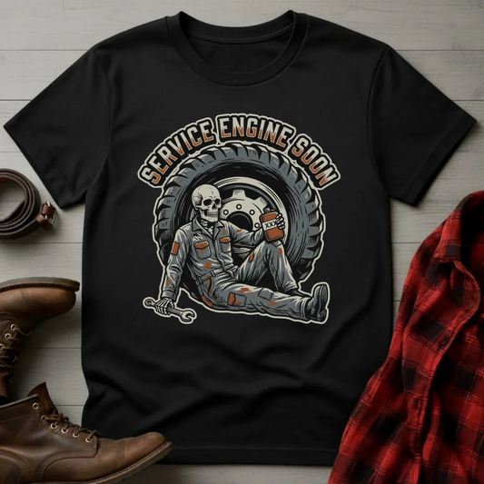Service Engine Whiskey Mechanic T-Shirt