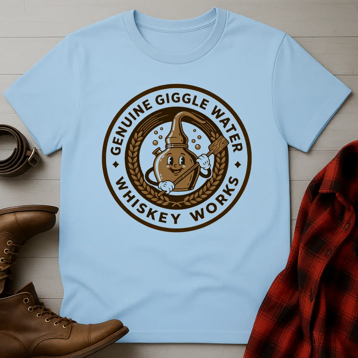 Genuine Giggle Water Whiskey Works T-Shirt
