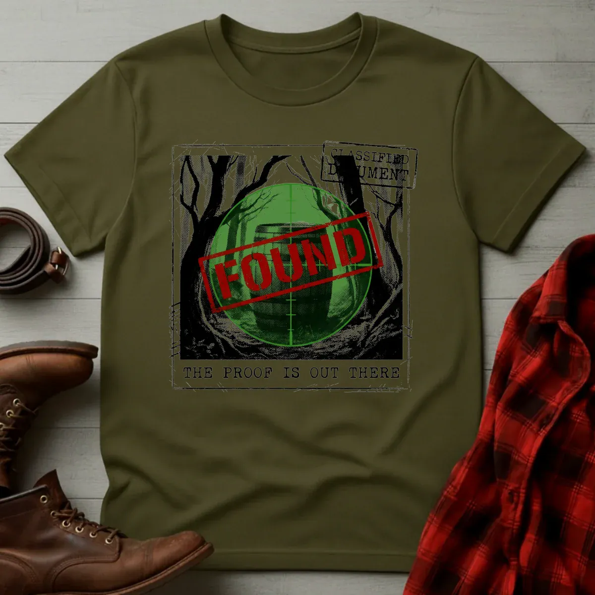 Proof is Out There Whiskey Barrel T-Shirt