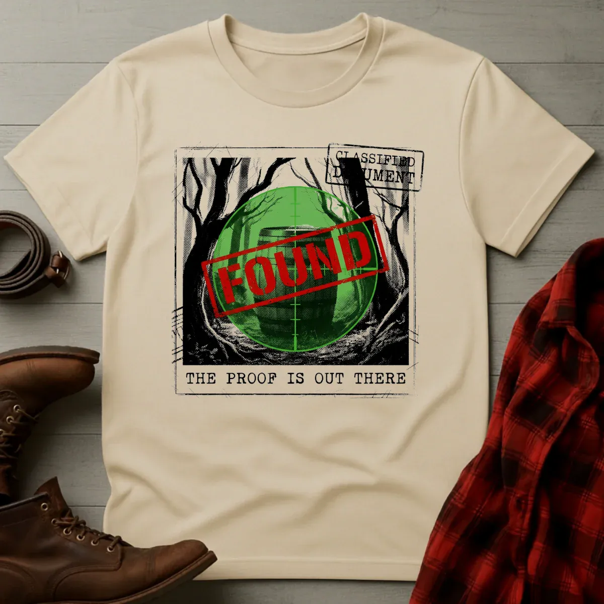 Proof is Out There Whiskey Barrel T-Shirt