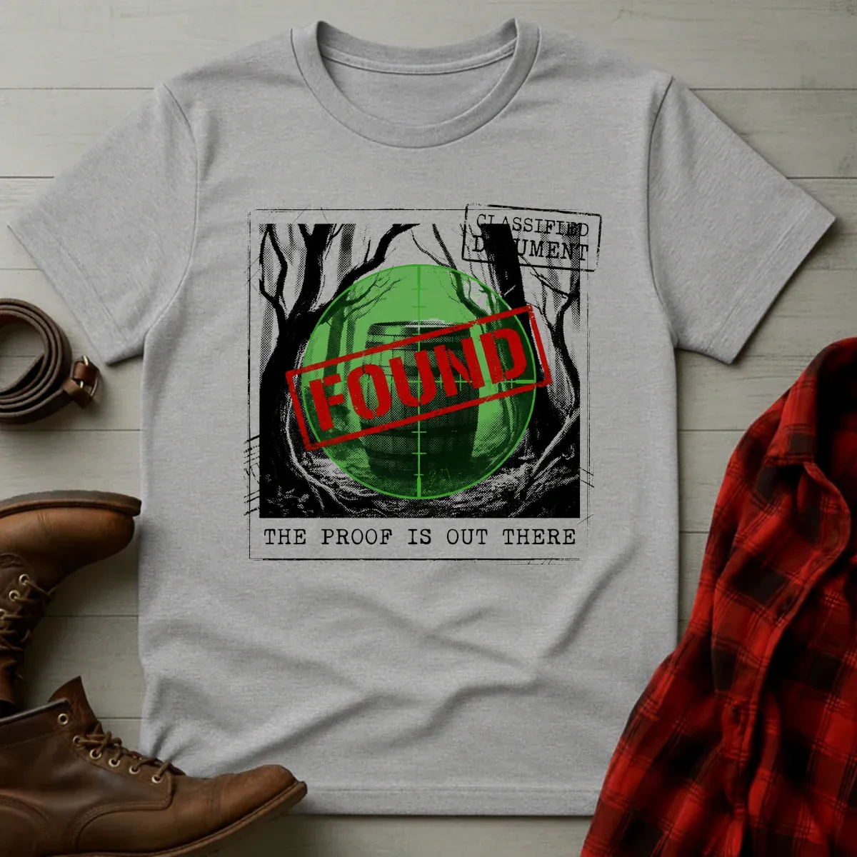 Proof is Out There Whiskey Barrel T-Shirt