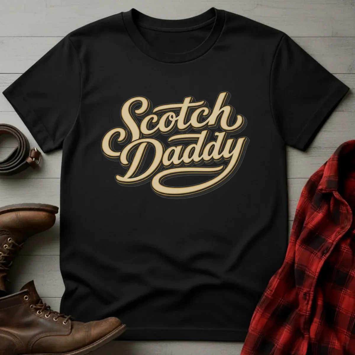 Scotch Daddy Retro Script T-Shirt