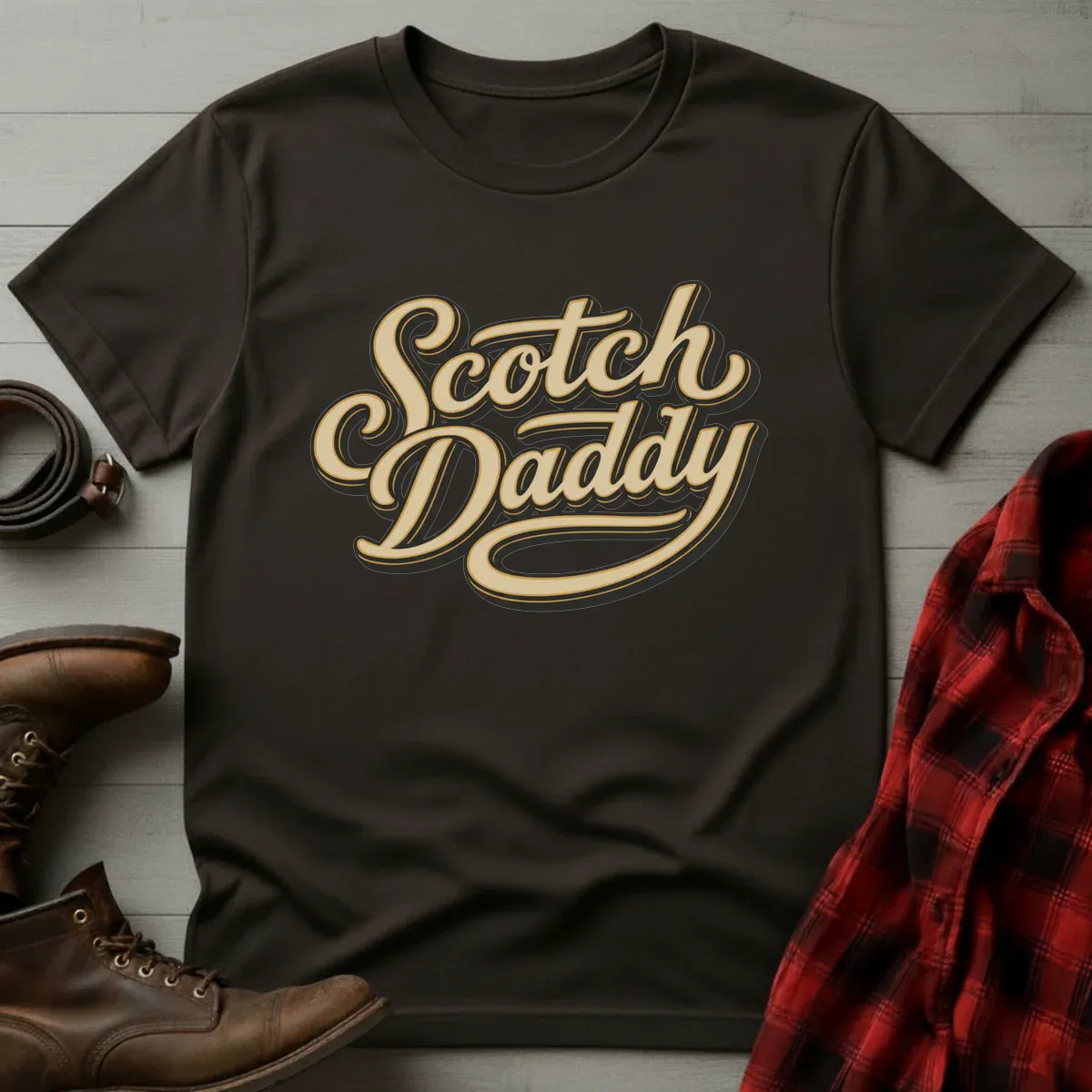 Scotch Daddy Retro Script T-Shirt