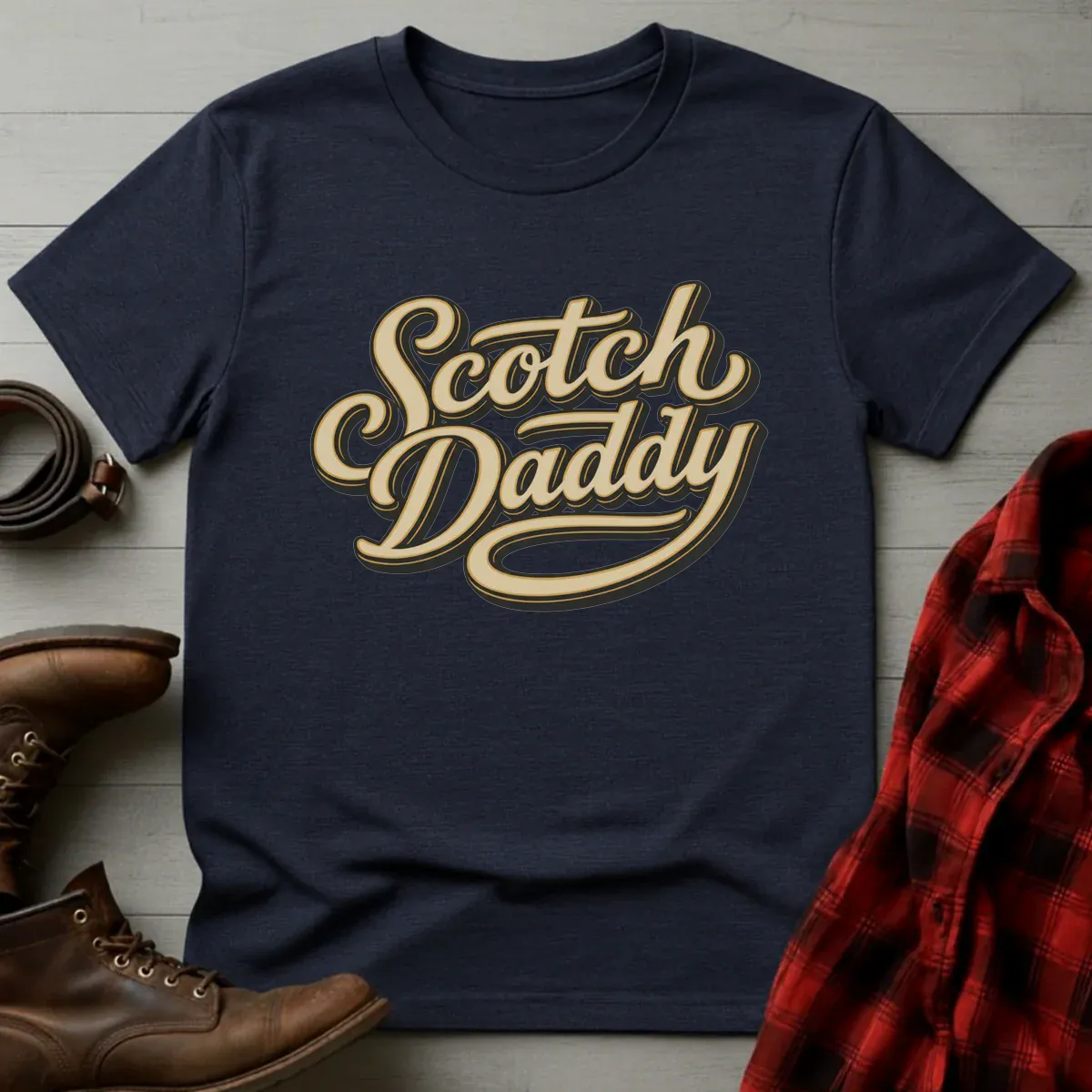 Scotch Daddy Retro Script T-Shirt