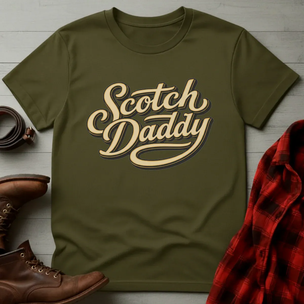 Scotch Daddy Retro Script T-Shirt