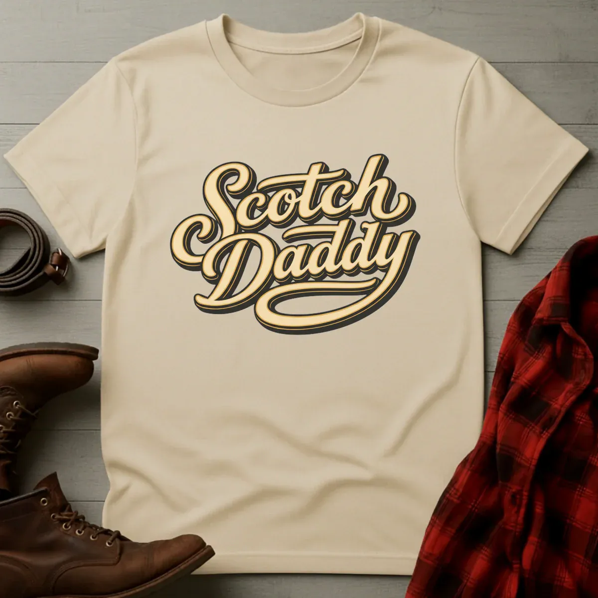 Scotch Daddy Retro Script T-Shirt