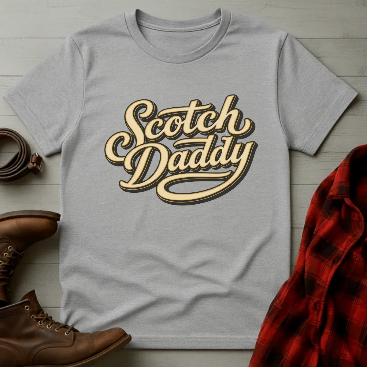 Scotch Daddy Retro Script T-Shirt