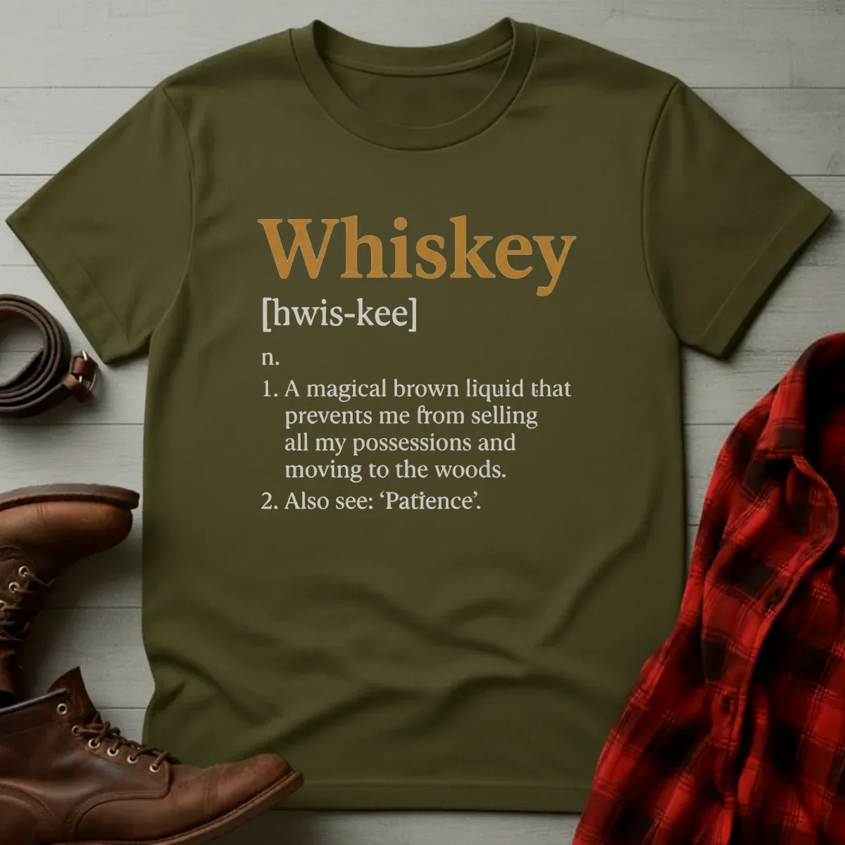 Whiskey Definition Brown Liquid T-Shirt