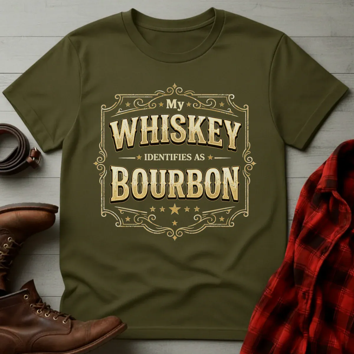 My Whiskey Identifies as Bourbon T-Shirt