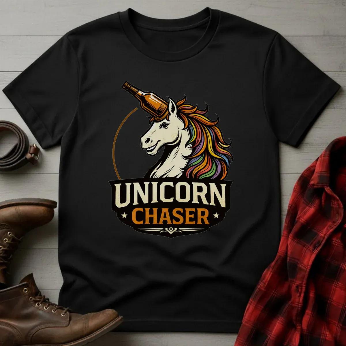 Whiskey Unicorn Chaser T-Shirt