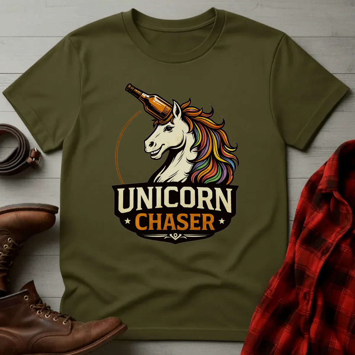 Whiskey Unicorn Chaser T-Shirt