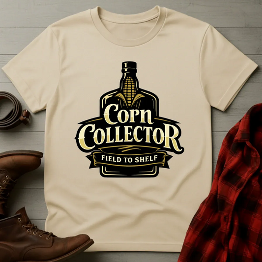 Corn Collector Field to Shelf Whiskey T-Shirt