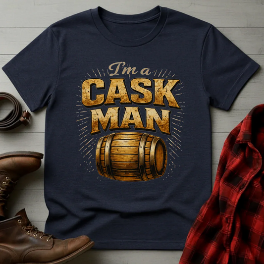 Cask Man Whiskey Barrel T-Shirt