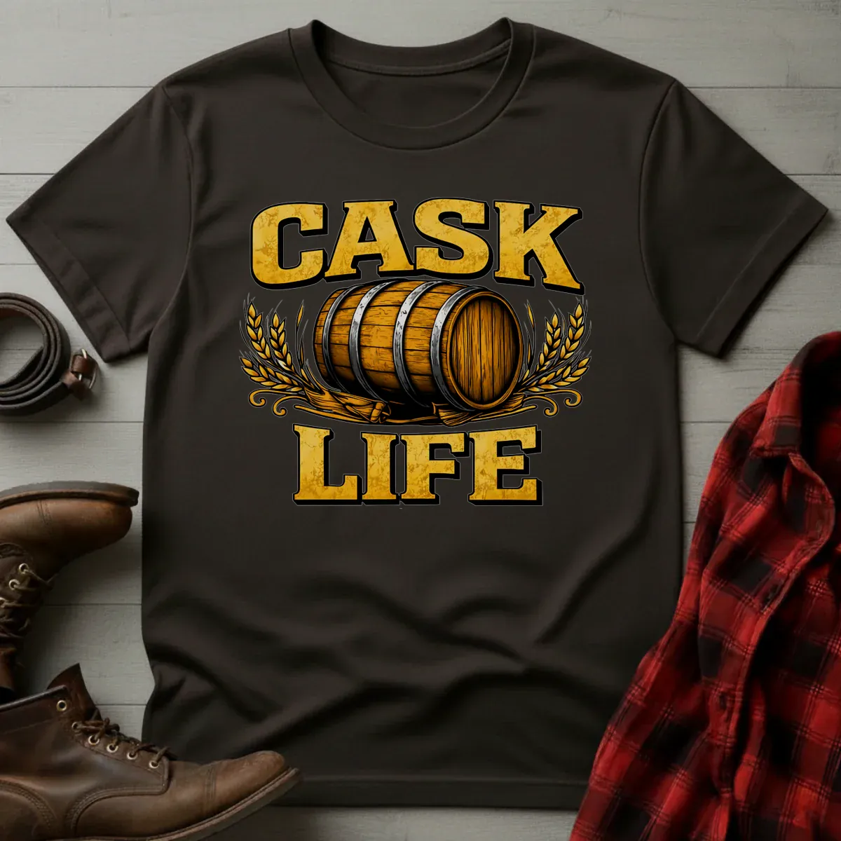 Cask Life Whiskey Barrel T-Shirt