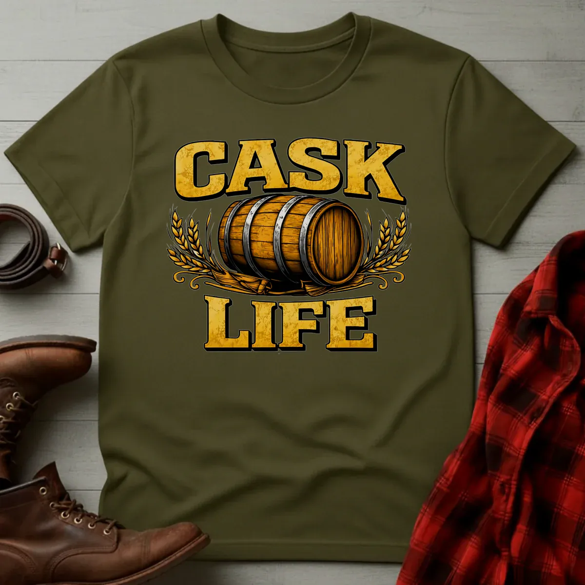 Cask Life Whiskey Barrel T-Shirt