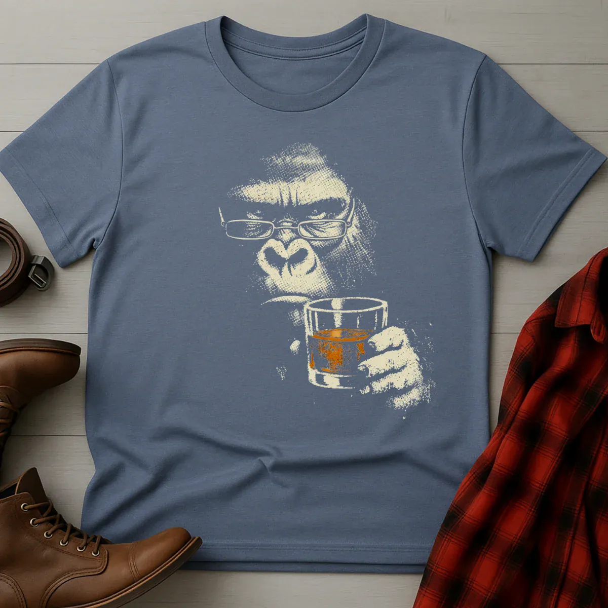 Whiskey Gorilla Grunge T-Shirt