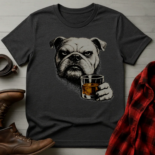Whiskey Bulldog Grunge T-Shirt