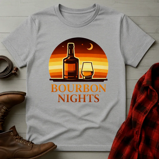Bourbon Nights Retro Sunset T-Shirt