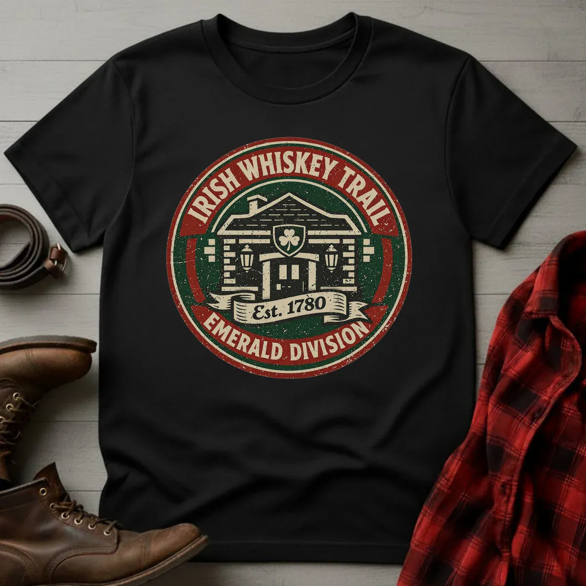 Irish Whiskey Trail Emerald Division T-Shirt