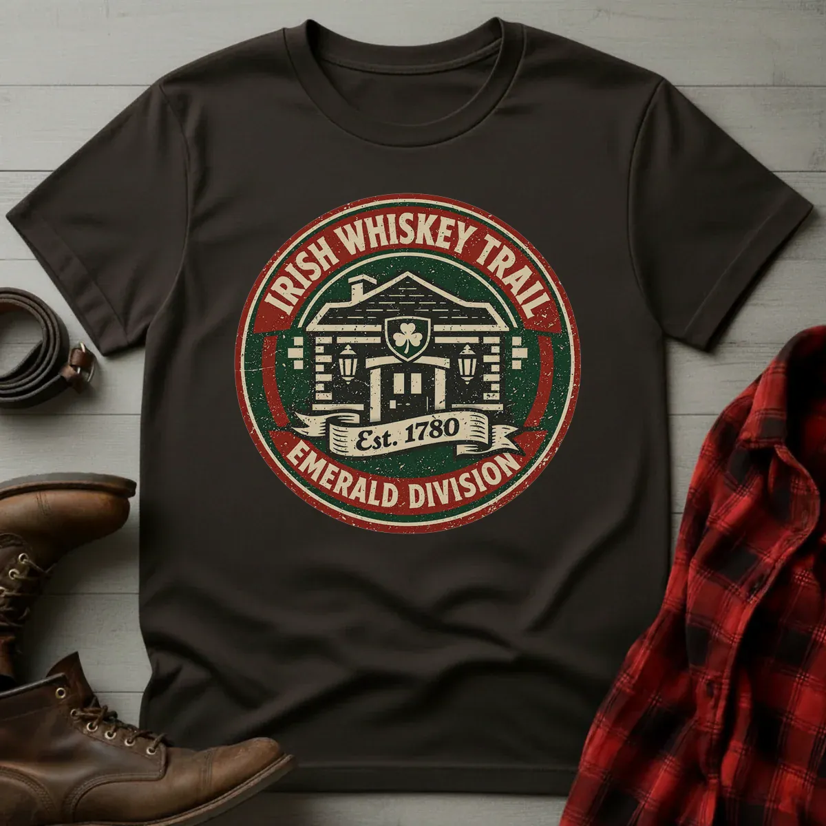 Irish Whiskey Trail Emerald Division T-Shirt