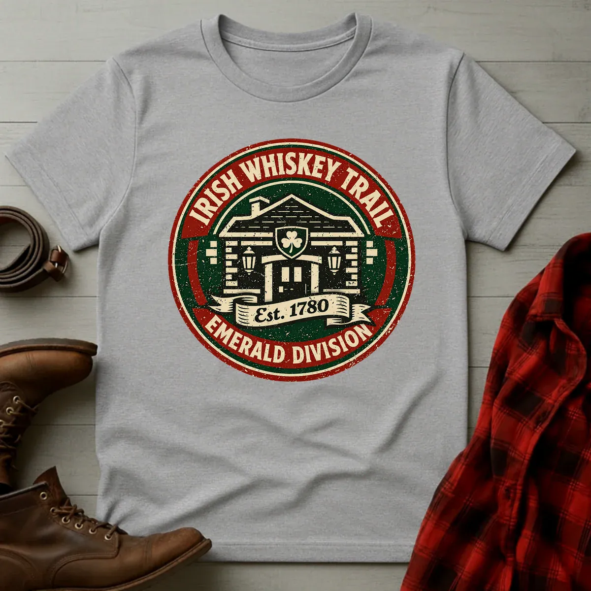 Irish Whiskey Trail Emerald Division T-Shirt