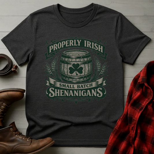 Properly Irish Small Batch Whiskey Shenanigans T-Shirt