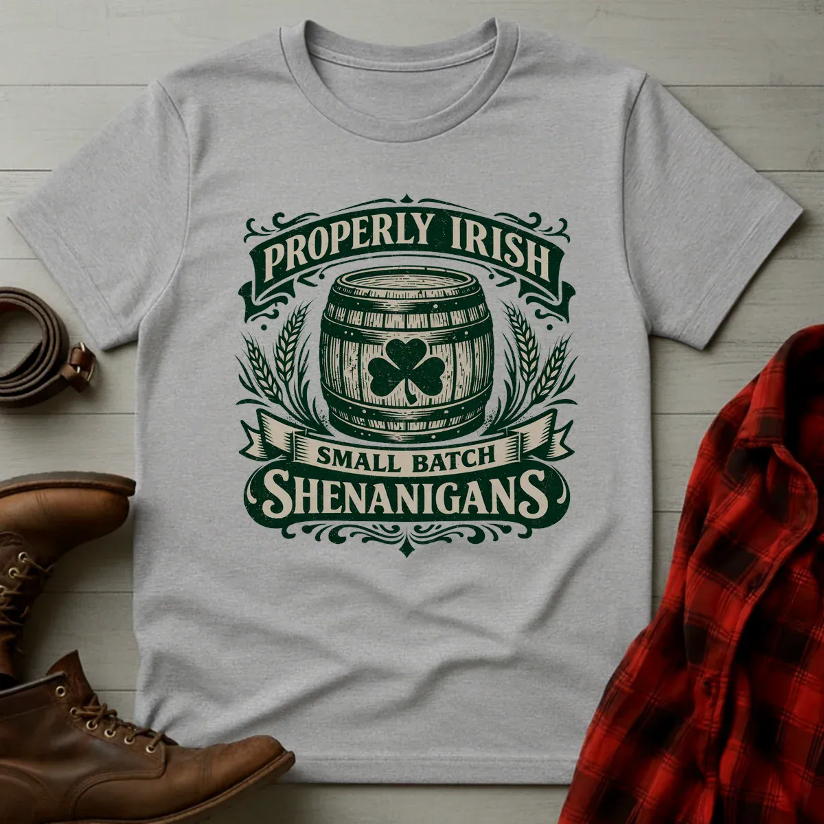 Properly Irish Small Batch Whiskey Shenanigans T-Shirt