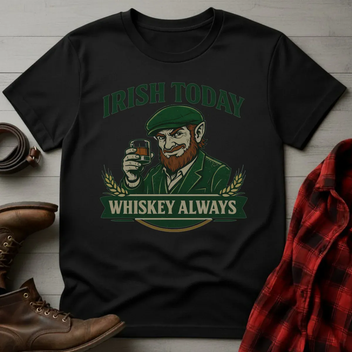 Irish Today Whiskey Always T-Shirt