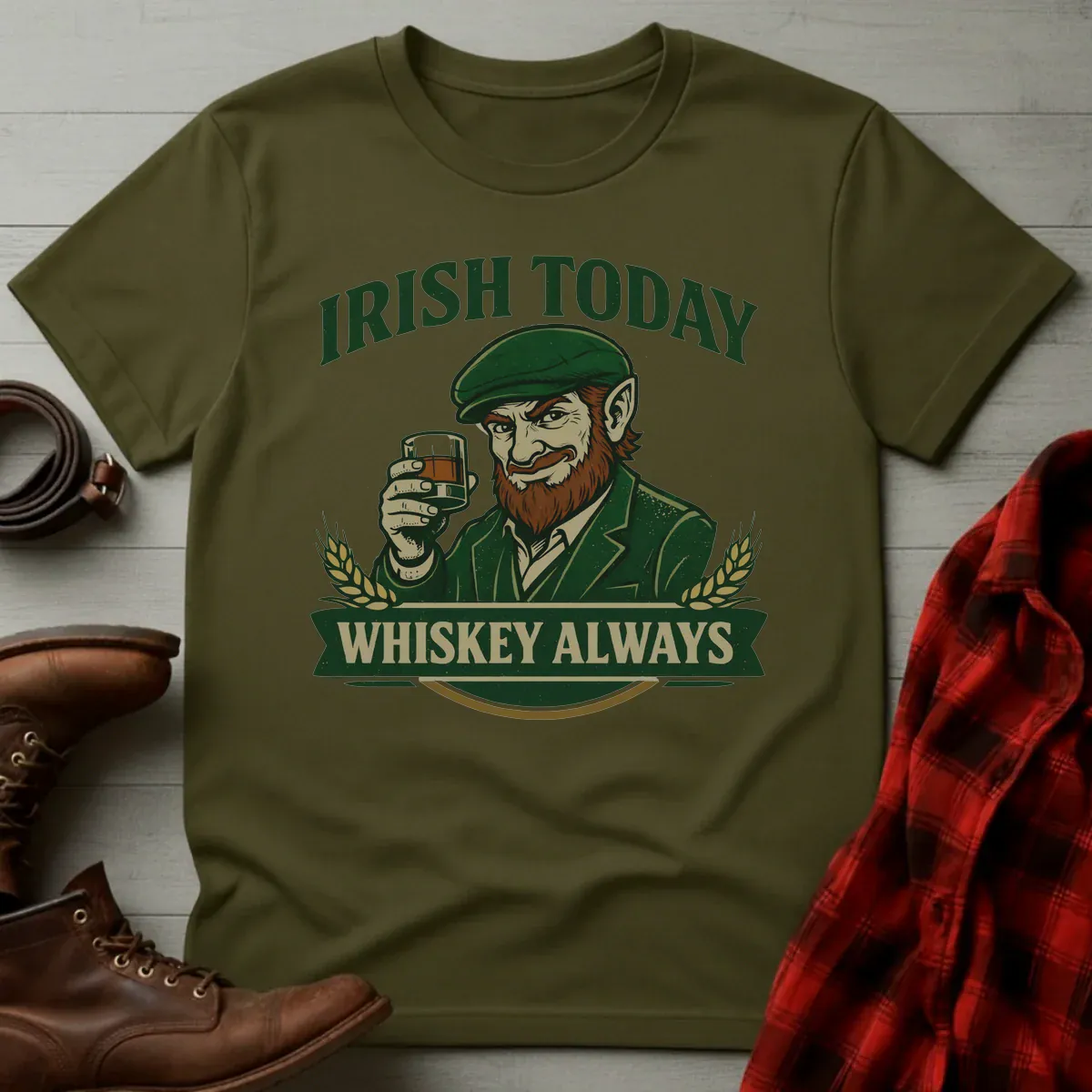 Irish Today Whiskey Always T-Shirt
