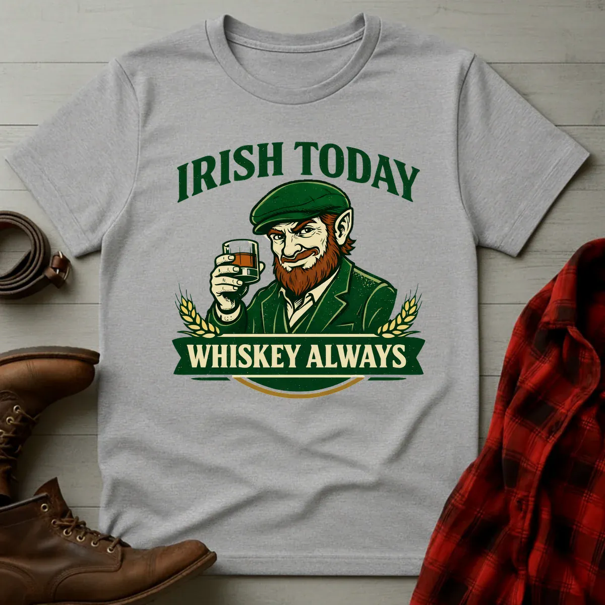 Irish Today Whiskey Always T-Shirt